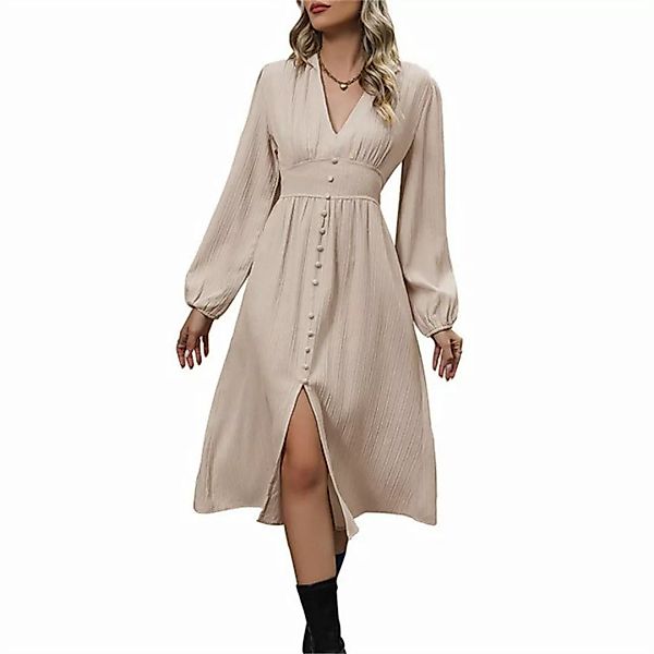 AFAZ New Trading UG Abendkleid A-Linien-Kleid Damen, bedrucktes Herbstkleid günstig online kaufen