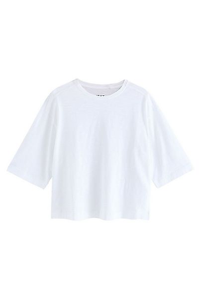 Next T-Shirt T-Shirt mit Rundhalsausschnitt aus Flammengarn (1-tlg) günstig online kaufen
