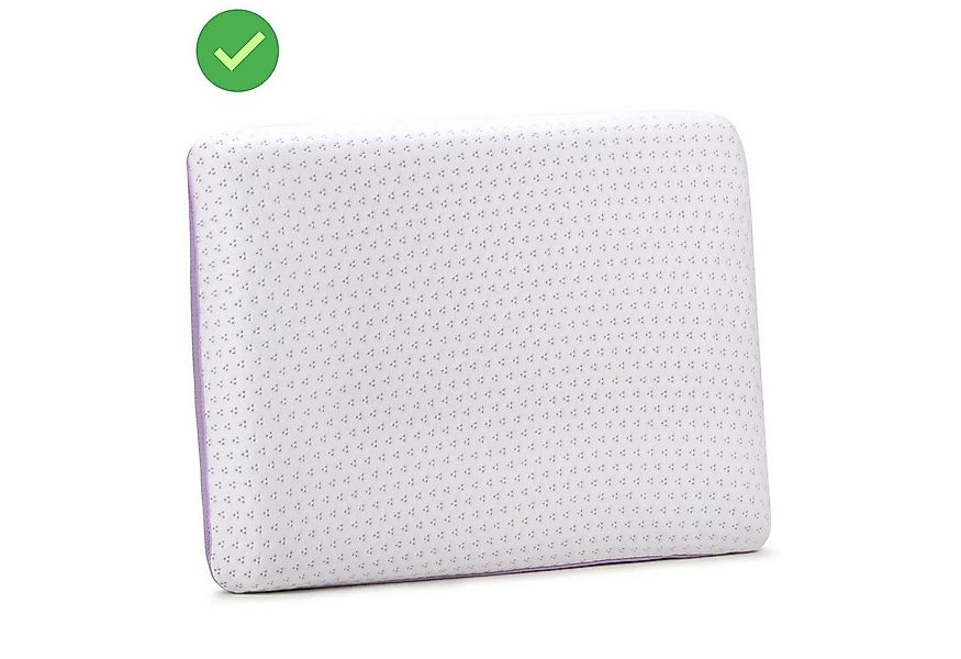 Vitapur Gänsefederkopfkissen Komfortable Lavendel Memory Classic Kissen – h günstig online kaufen