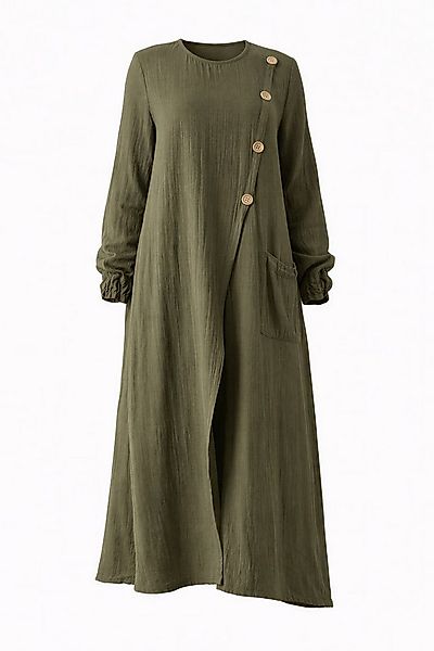 WENOR Longtunika Musselin mit Frontschlitz, Knopfdetail, 100 % Baumwolle, 1 günstig online kaufen