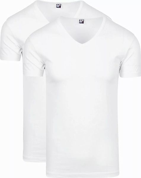 Alan Red Oklahoma Stretch T-Shirt V-Ausschnitt (2er-Pack) - Größe XL günstig online kaufen