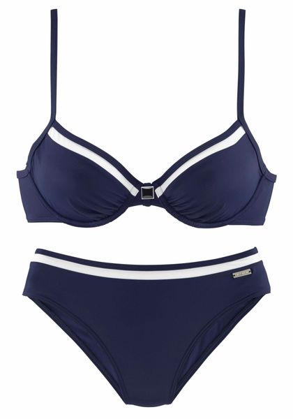 LASCANA Bügel-Bikini mit Kontrastdetails günstig online kaufen