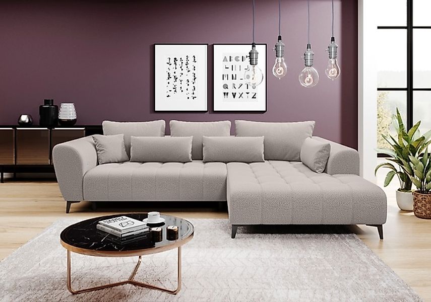 WERK2 Ecksofa »Memo Garay, XXL-Liegefläche, elektrisch ausziehbar auf ca. 2 günstig online kaufen