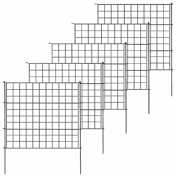 Floordirekt Zaun-Set Pablo Gitterzaun Freigehege 5-teilig 3,5 m Steckzaun A günstig online kaufen