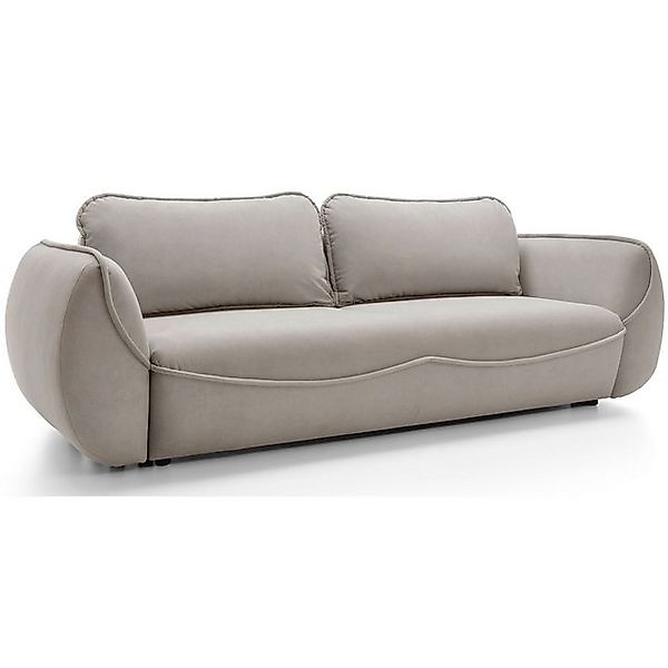 Selsey Schlafsofa CUTIE, 3-Sitzer Schlafsofa mit Bettkasten & Velours, 257  günstig online kaufen