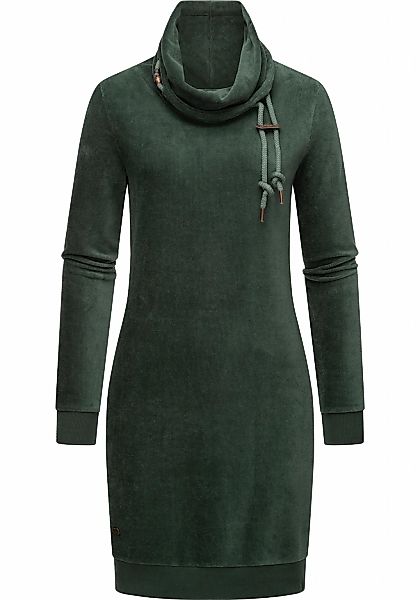 Ragwear Sweatkleid "Chloe Velvet" Ohne Taschen stylisches Langarmkleid in S günstig online kaufen