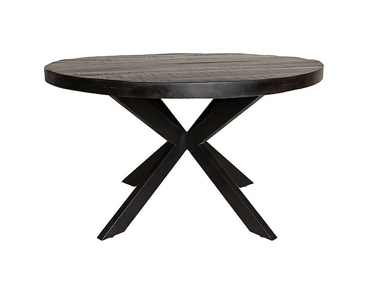 BENEDO MÖBEL Esstisch Delta Schwarz – Massives Mangoholz mit Spider Gestell günstig online kaufen