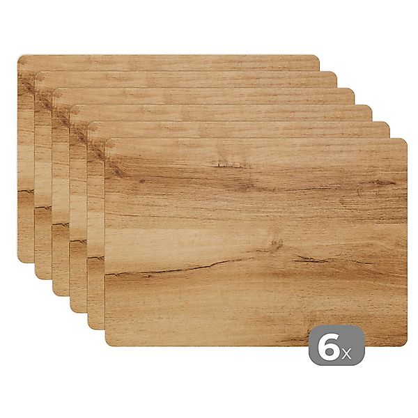 MuchoWow Platzset Holzoptik/print - Braun - günstig online kaufen