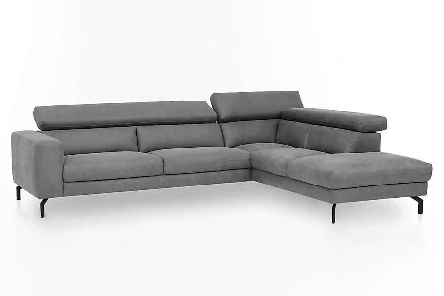 KAWOLA Ecksofa CALINA Sofa grau günstig online kaufen