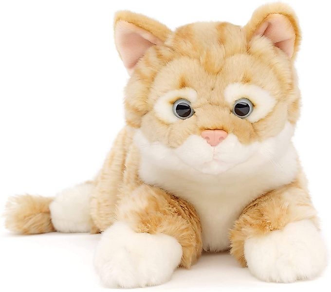 Uni-Toys Kuscheltier Katze mit getigertem Fell - grau / braun - 38 cm - Plü günstig online kaufen