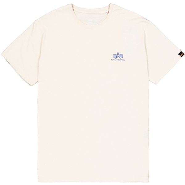 Alpha Industries  T-Shirts & Poloshirts Basic T Small Logo - vintage white günstig online kaufen