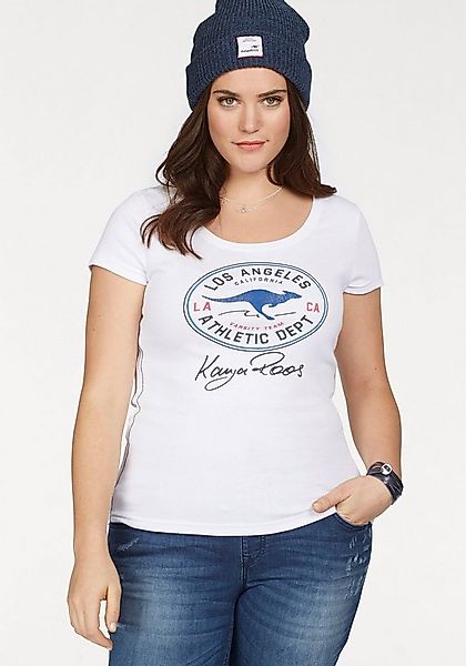 KangaROOS T-Shirt Kurzarm, sehr figurbetont, im Vintage-Design, Rundhalsaus günstig online kaufen