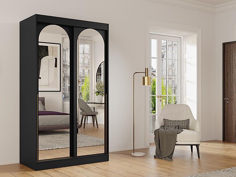 Compleo Schwebetürenschrank mit Spiegel, 120 cm günstig online kaufen