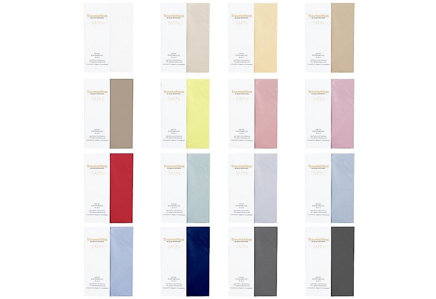 Traumschloss Kissenbezug Mako-Satin, (1 Stück), 100% Mako-Baumwolle, mit Re günstig online kaufen