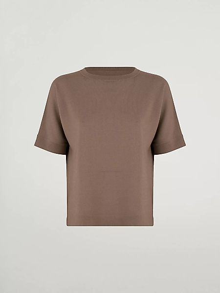 Wolford - Merino Blend Top Short Sleeves, Frau, beige mele, Größe: M günstig online kaufen