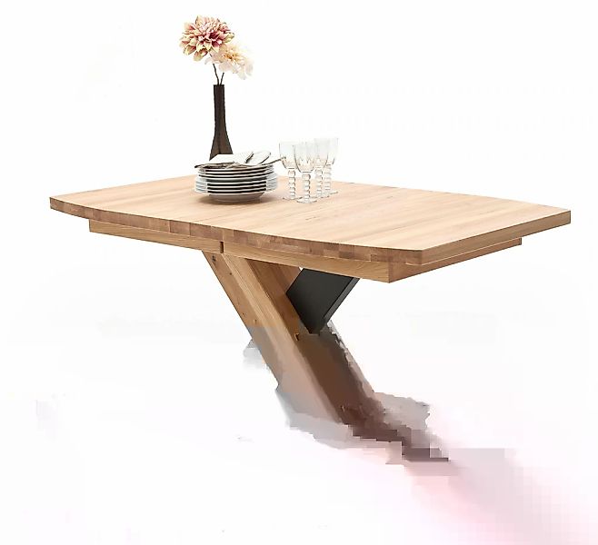 MCA furniture Esstisch "Mendoza", Esstisch Bootsform mit X-Säule, ausziehba günstig online kaufen