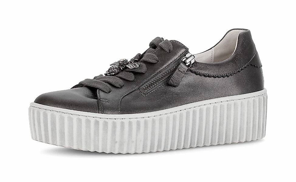 Gabor Plateausneaker, Freizeitschuh, Halbschuh, Schürer in runder Form günstig online kaufen
