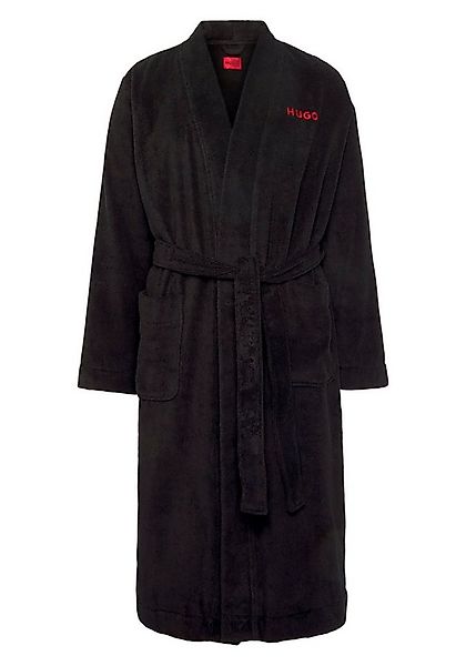 HUGO Bademantel Terry Gown, Midilänge, Baumwolle, mit Bindegürtel günstig online kaufen