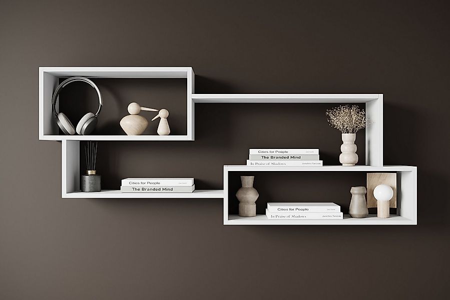 Home affaire Wandboard Wandregal Trio, 1-tlg., Ideal als Bücherregal, Dekor günstig online kaufen
