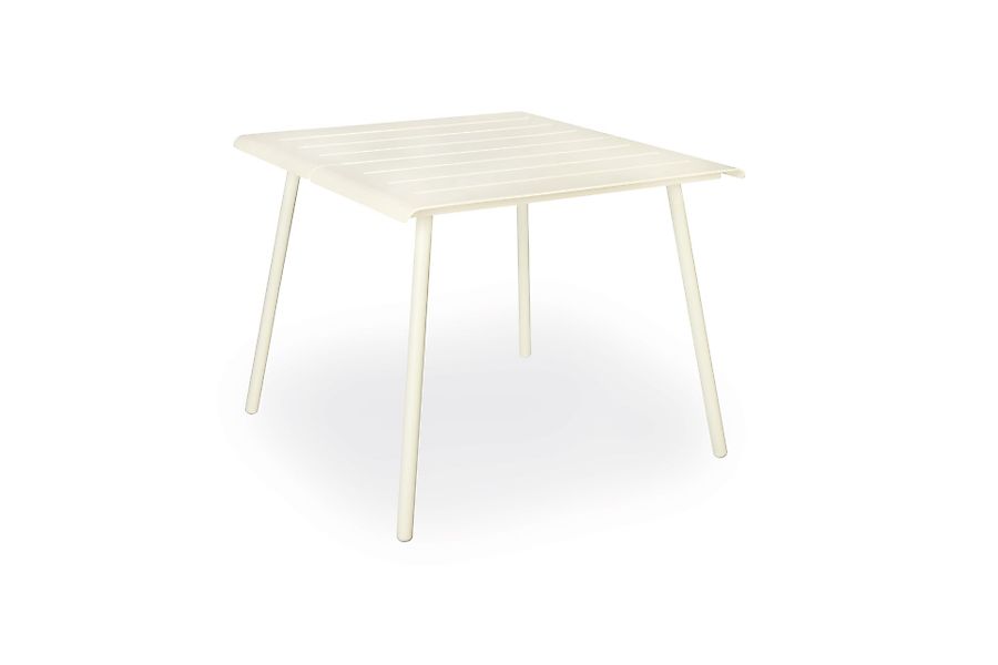 Vapio Outdoortisch Aluminium 90x90x74 cm Creme günstig online kaufen