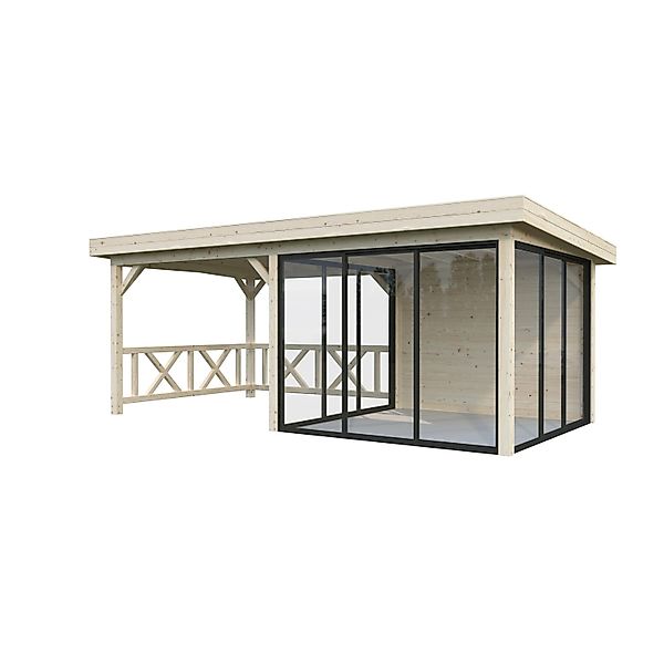 Palmako Pavillon Lenna Set 404 Slide Naturbelassen 588 cm x 300 cm FSC® günstig online kaufen