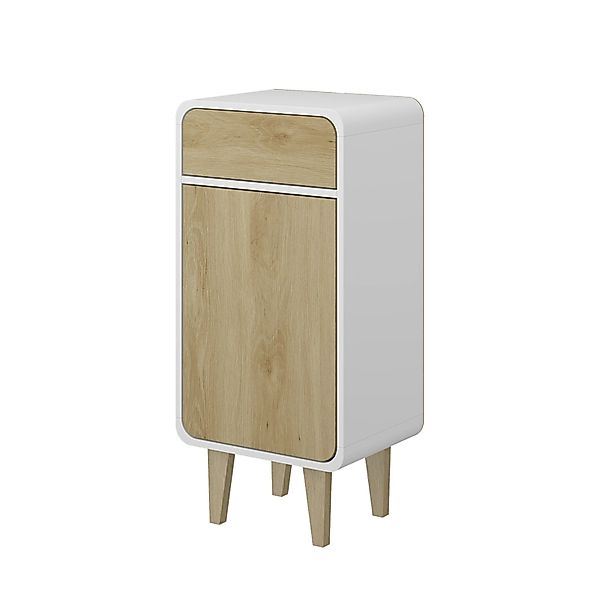 Vicco Midischrank Arla, Weiß/Eiche, 40 x günstig online kaufen