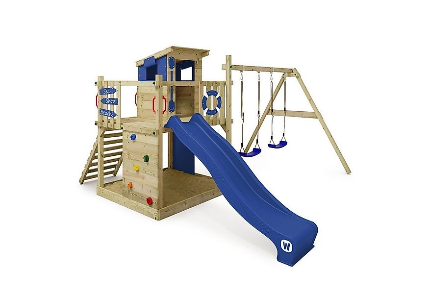 Wickey Spielturm Smart Camp – Kletterturm mit Rutsche, Schaukel & Spielhaus günstig online kaufen