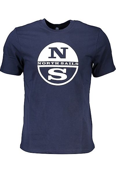 North Sails T-Shirt Herren Kurzarm T-Shirt Blau mit Rundhals & Modernem günstig online kaufen