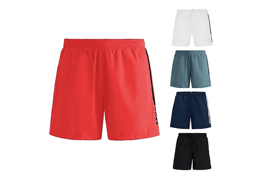 BOSS Badeshorts Badeshorts Dolphin mit Gesäßtasche mit Klettverschluss günstig online kaufen