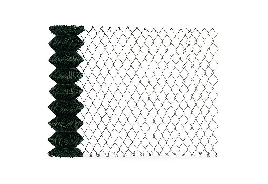 Kubus Maschendrahtzaun Verschiedene Längen und Höhen, Grüne PVC-Beschichtun günstig online kaufen