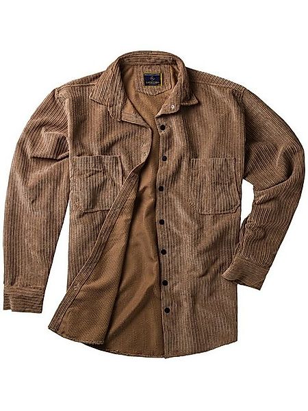 Lavecchia Langarmhemd Lavecchia Herren Cordhemd LV-5578 (Beige-Camel, 6XL) günstig online kaufen