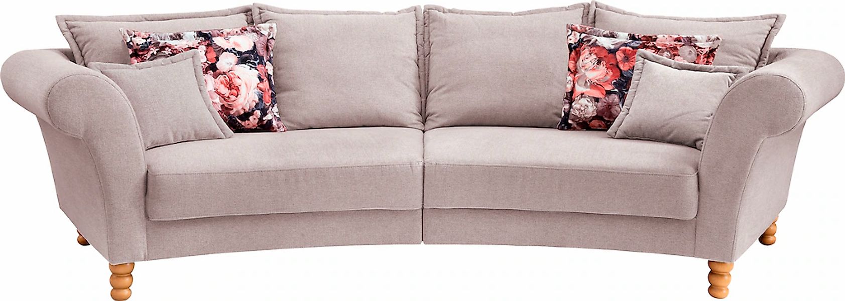 Home affaire Big-Sofa "Tassilo geschwungene Formensprache, bequem, Mega Sof günstig online kaufen