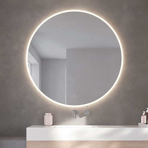 Loevschall Badspiegel "Atlas Rund, Badezimmerspiegel mit LED Beleuchtung, L günstig online kaufen