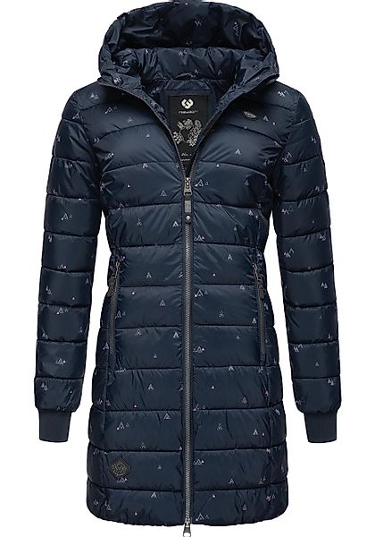 Ragwear Steppjacke Tiasa Long Gemusterte Winterjacke günstig online kaufen