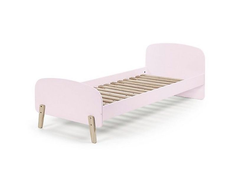 Natur24 Einzelbett Einzelbett Kiddy MDF Rosa 90x200cm günstig online kaufen