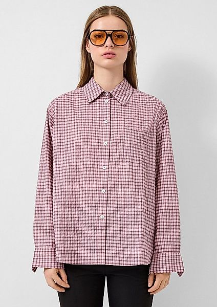 QS Langarmbluse Bluse Karohemd günstig online kaufen