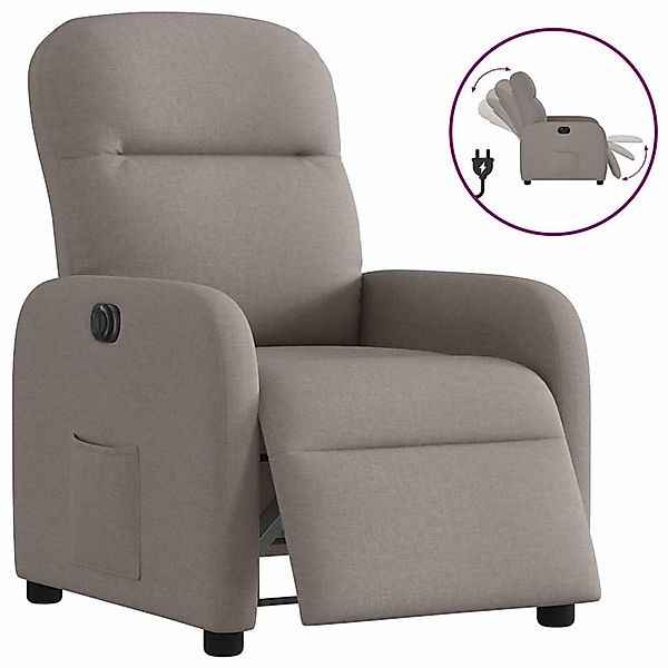vidaXL Relaxsessel Elektrisch Taupe Stoff 3302959 günstig online kaufen