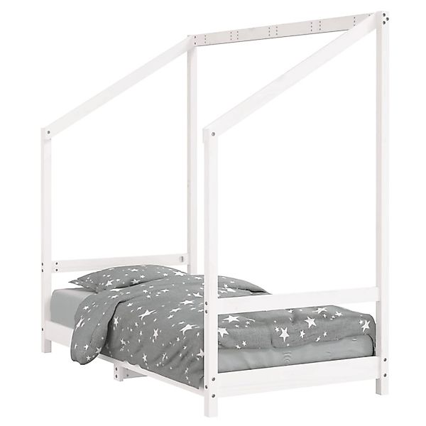 vidaXL Kinderbett Weiß 80x160 cm Massivholz Kiefer 835710 günstig online kaufen