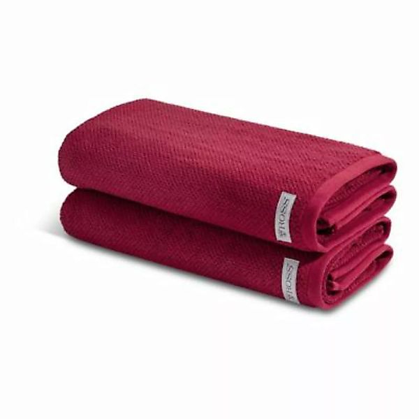 Ross 2 X Duschtuch im Set Selection - Organic Cotton Handtücher rot günstig online kaufen