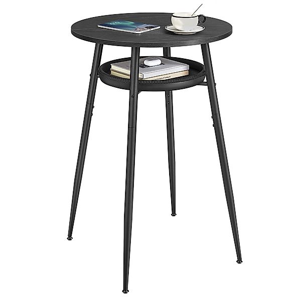 VASAGLE Bartisch, mit Stauraum, hoher runder günstig online kaufen