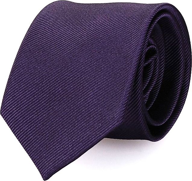 Krawatte Seide Dunkellila Uni F62 - günstig online kaufen
