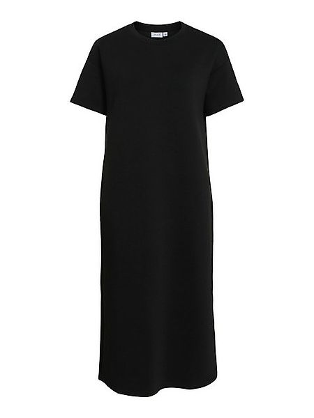 Vila Shirtkleid Basic Long Shirt-Kleid mit Rundhals, Kurzarm Jersey (extral günstig online kaufen