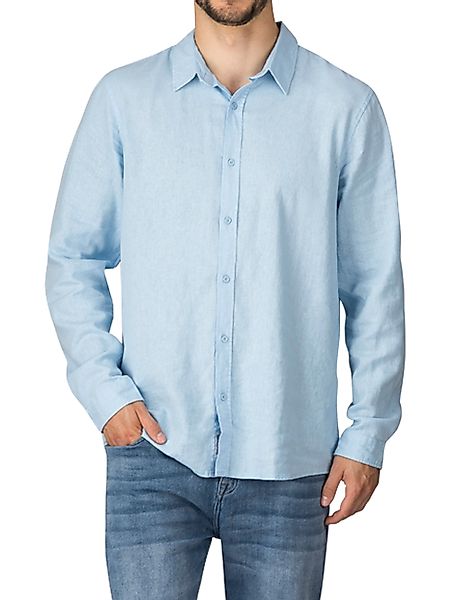 riverso Langarmhemd riverso Herren Leinen Hemd günstig online kaufen