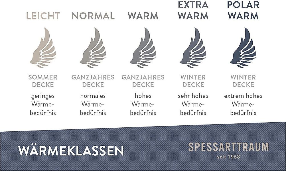 SPESSARTTRAUM Daunenbettdecke Exklusiv, Bettdecken für Sommer günstig online kaufen