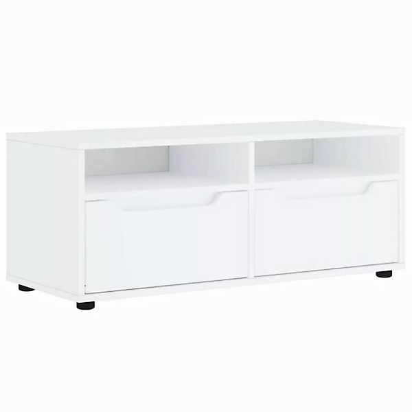 vidaXL TV-Schrank TV-Schrank VISNES Weiß 100x40x38 cm Holzwerkstoff (1-St) günstig online kaufen