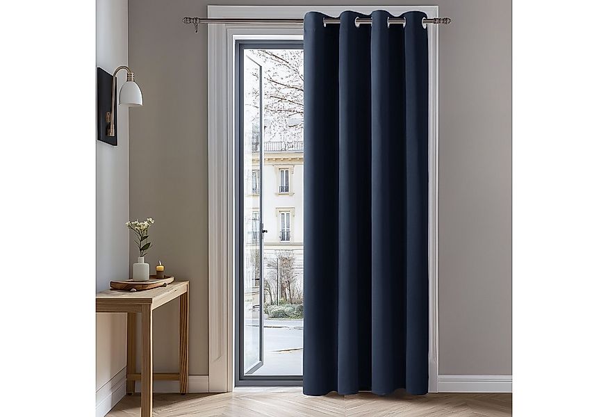 Deconovo Verdunkelungsvorhang Blickdichter Vorhang mit Ösen Gardinen Wohnzi günstig online kaufen