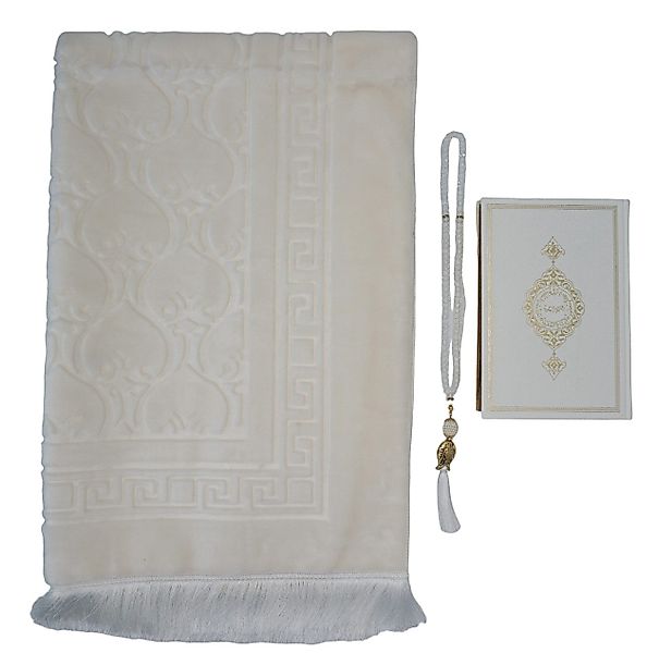 Lale Collection® Orientteppich Gebetsteppich Weiß Quran günstig online kaufen