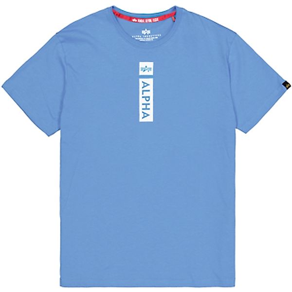 Alpha  T-Shirt Alpha Puff Print T - mediteranian blue günstig online kaufen