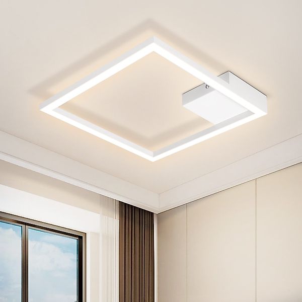 ZMH LED Deckenleuchte Wohnzimmer Schwarz/Weiß Quadratisch günstig online kaufen