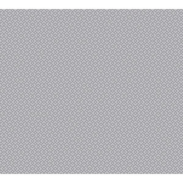 Bricoflor Rauten Tapete in anthrazit Geometrische Tapete mit Rautenmuster i günstig online kaufen